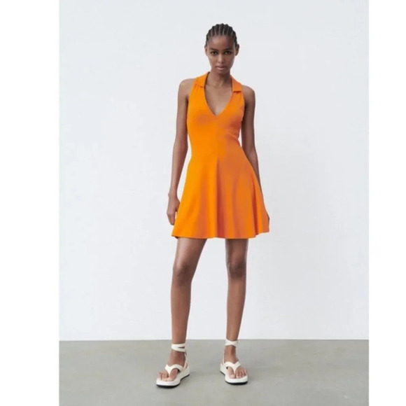 Zara Ribbed Mini Dress Size S - Picture 1 of 7